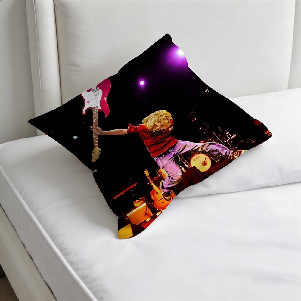 KKurtt Guitar CCobain Square Pillow Case Soft Decorative Throw Pillow Cover for Home Sofa Bed