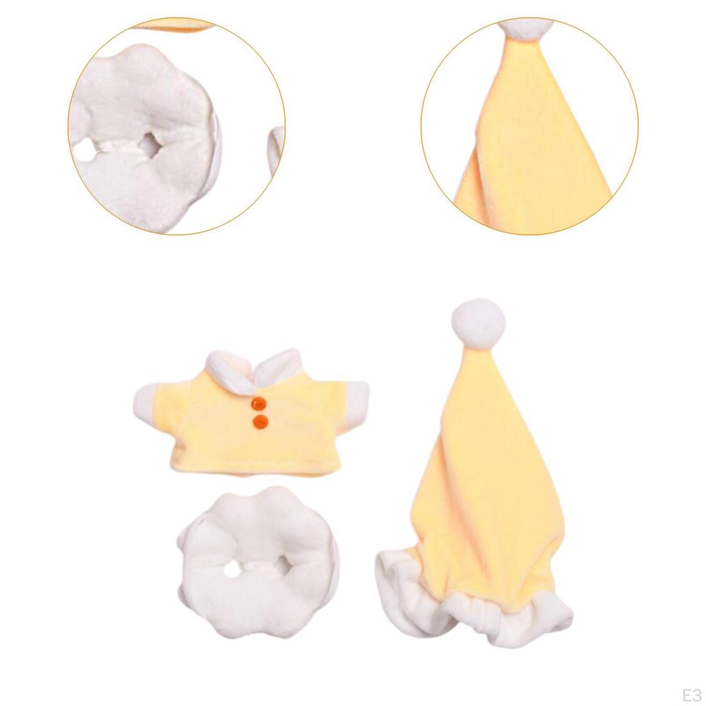 3 Pack Doll Set for Kids DIY Accessories 17cm Dolls