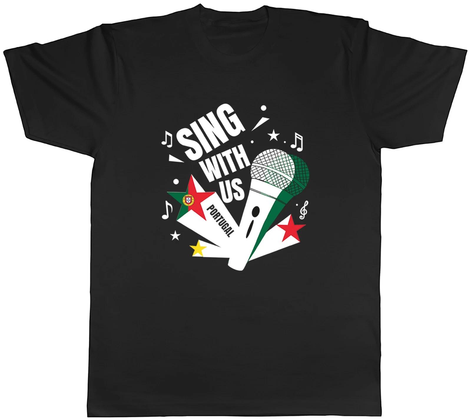Portugal Music Sing with us Note karaoke Mens T-Shirt Tee Gift Top XL