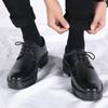 Men's Shoes Lace Up Black Leather Formal Shoes Men Outdoor Oxfords Male Wedding Party Office Business Shoe Man Footwear