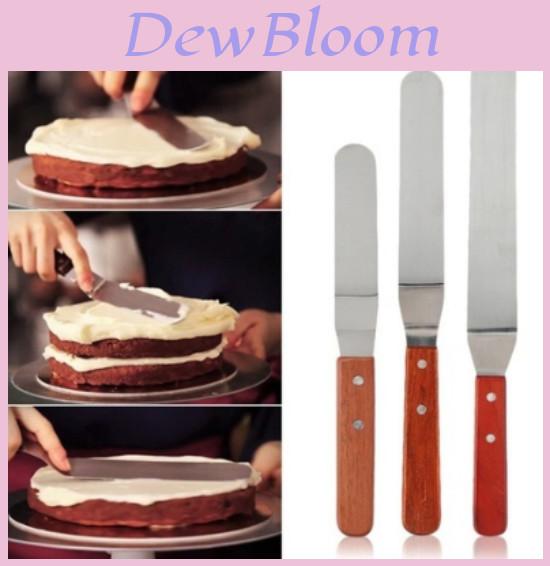 Various Thickening Cream Spatula Curved Scraping Cake Mounting Tools Baking