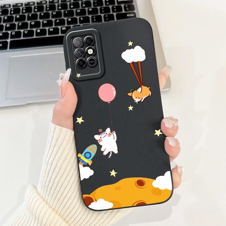 For Infinix Note 8 8i 2020 Case Lovely Astronaut Soft Silicone Funda Shockproof Matte Cover For Infinix Note8 Note8i Phone Cases
