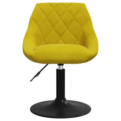 Dining Chair Mustard Yellow Velvet