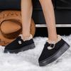 Fashion Women Ankle Boots 2025 New Comfortable Leisure Shoes Round Toe Platform Cotton Shoes Women Thick Bottom Plush Casual Snow Boots