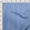 oneOone Cotton Flex Medium Blue Fabric Texture Quilting Supplies Print Sewing Fabric By The Yard 40 Inch