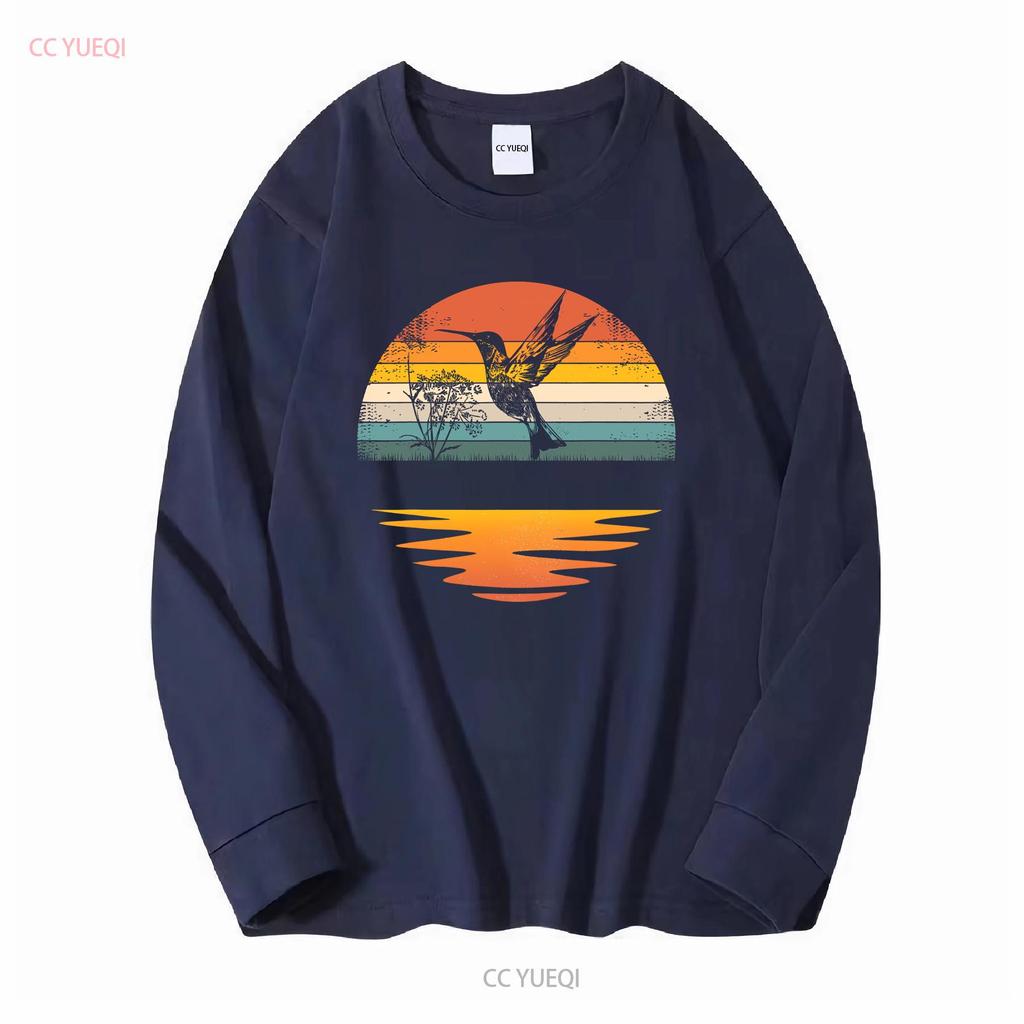 Hummingbird Vintage Retro Hummingbirds T Shirt vintage Washed designer clothes Versatile Casual Soft Top For Everyday Wear