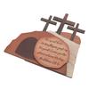 Easter Scene Wooden Decoration Religious Easter Resurrection Scene Empty Tomb Easter Decor for Home