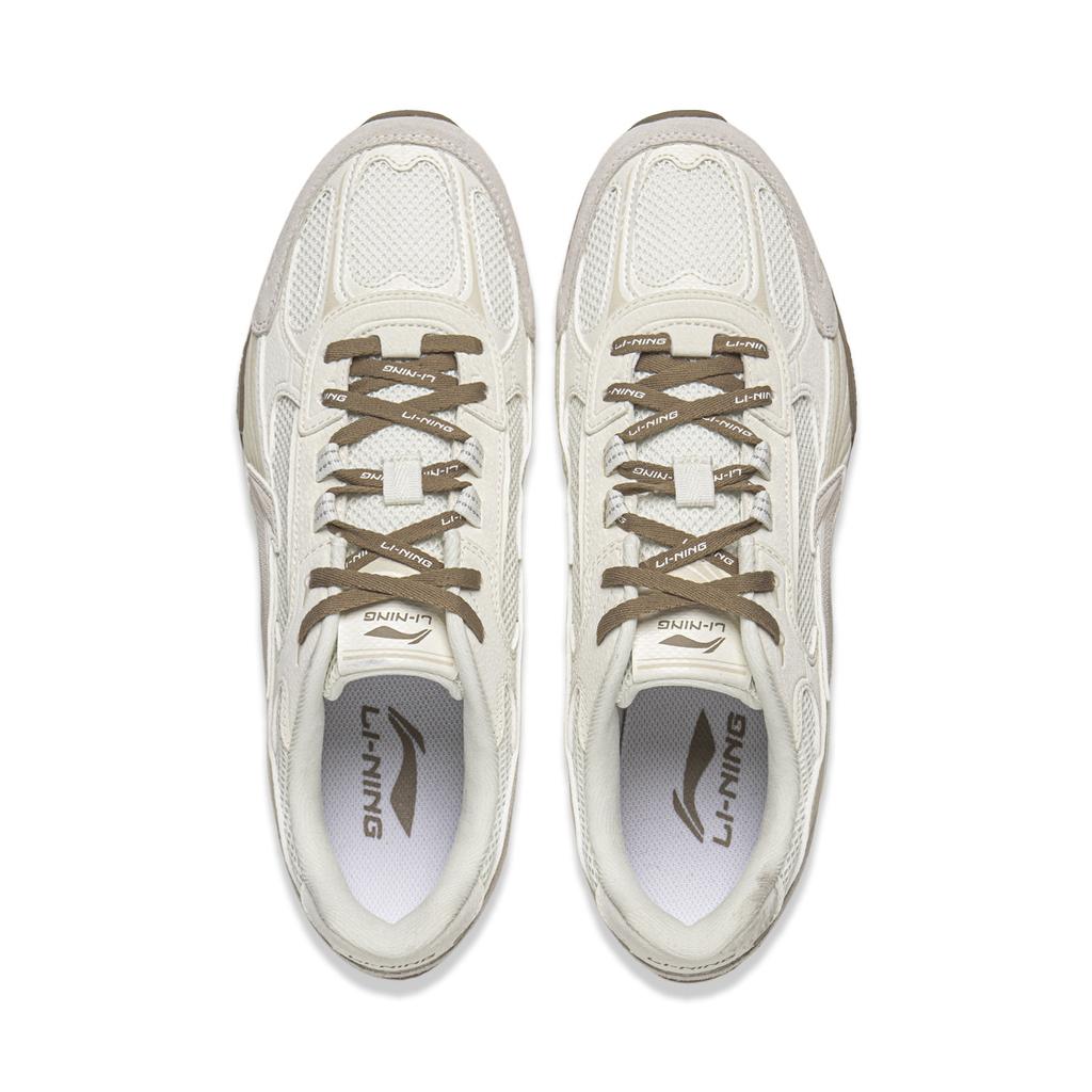 Li Ning Film CLASSIC Slip Resistant, Abrasion Resistant, Lightweight Low top Casual Shoes Men's Ivory AGLW195-1