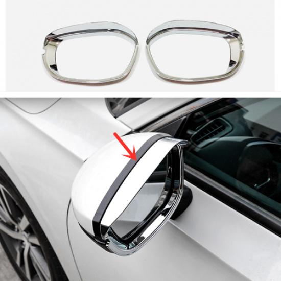 For Honda Civic   Chrome Rearview Mirror Rain Eyebrow Cover