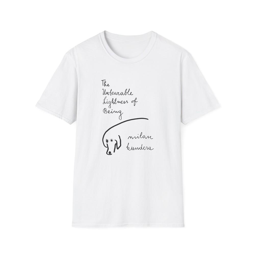 

the unbearable lightness of being novel by milan kundera book cover tshirt 4XL