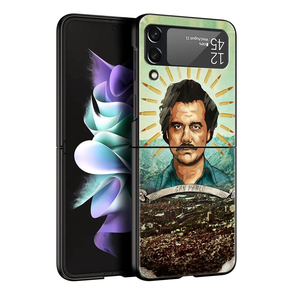 

Narcos TV Series Pablo Escobar Phone Case For Samsung Z Flip3 Flip4 Flip5 Shell For Z Flip 3 Flip 5 4 5G Hard Folding Cover For Samsung Z Flip