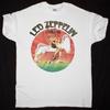 T-shirt Blanc à Graphique Blanc Led Zeppelin Swan Song