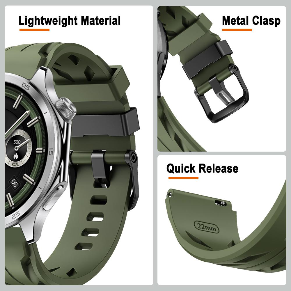 22mm Strap for Oneplus Watch 3 46mm Brethable Waterproof Replacement Band for Oneplus 3 46mm/2R/2/1/OPPO Watch 4 Pro/X2/X