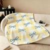 Decor B-Bowknots Throw Flannel Blanket Perfect for Sofa Office Bed Travel Sleep Read Relax Camping four season use
