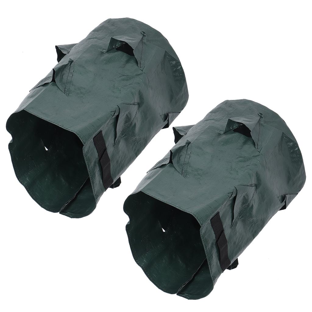 2PCS 10 Gallon Strawberry Planter Growing Bags Container with 8 Pocket for Indoor Outdoor