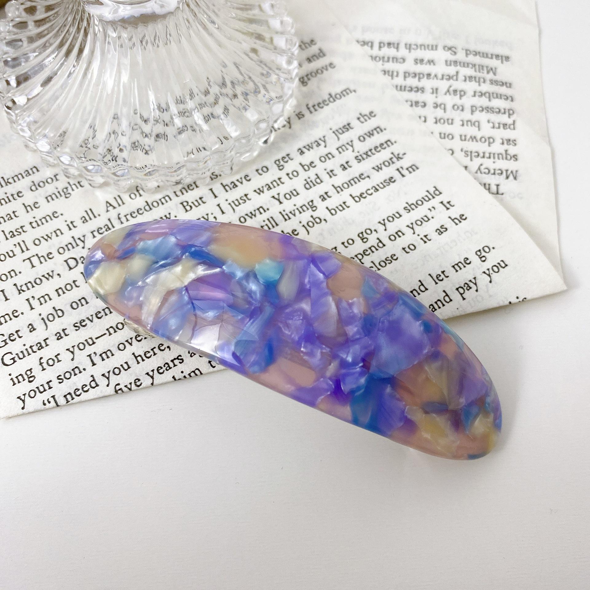 

Retro Spring Chic Clip For Girls 85cm Floral Hair Accessory In Multiple Colors Floral Purple