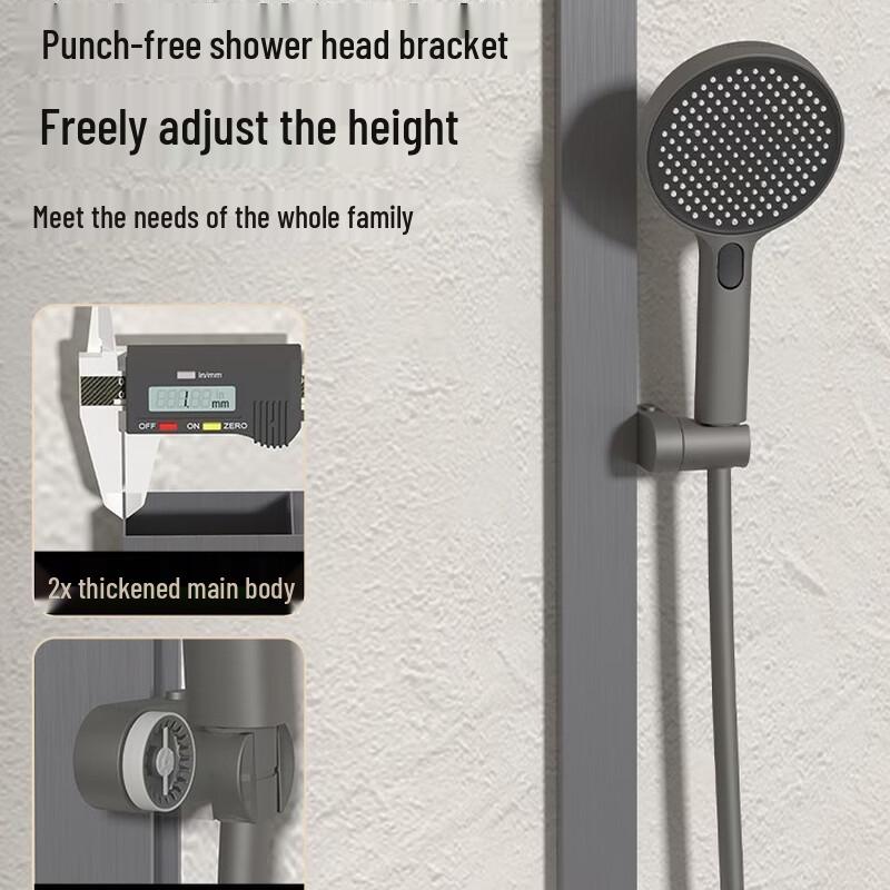 LANGZHIWEN Punch-Free Adjustable Shower Head Holder