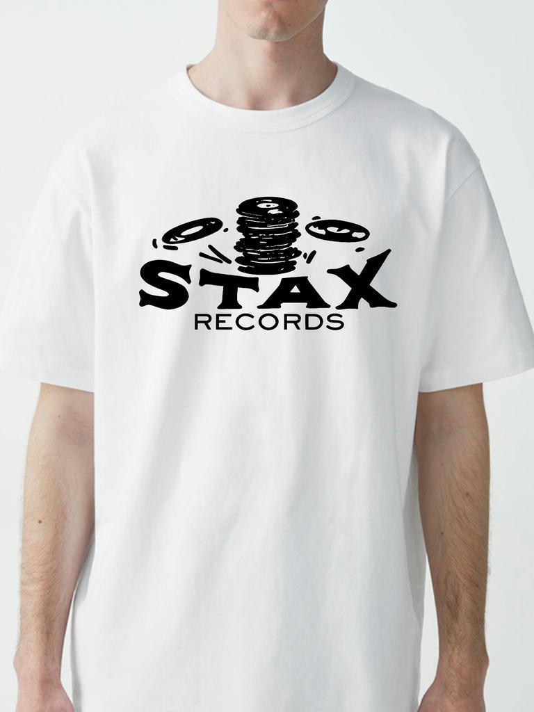 STAX Records T Shirt Music Label Retro Vintage Funk Soul Vinyl long or short sleeves vintage Unisex homme casual  t shirts