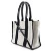 BALENCIAGA hardware Tote Bag 671402 Small 2WAYShoulder Black / white canvas Women Used