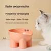 Macaron Color Raised Pet Bowl with Elephant Legs - Neck Protection Design for Cats and Dogs