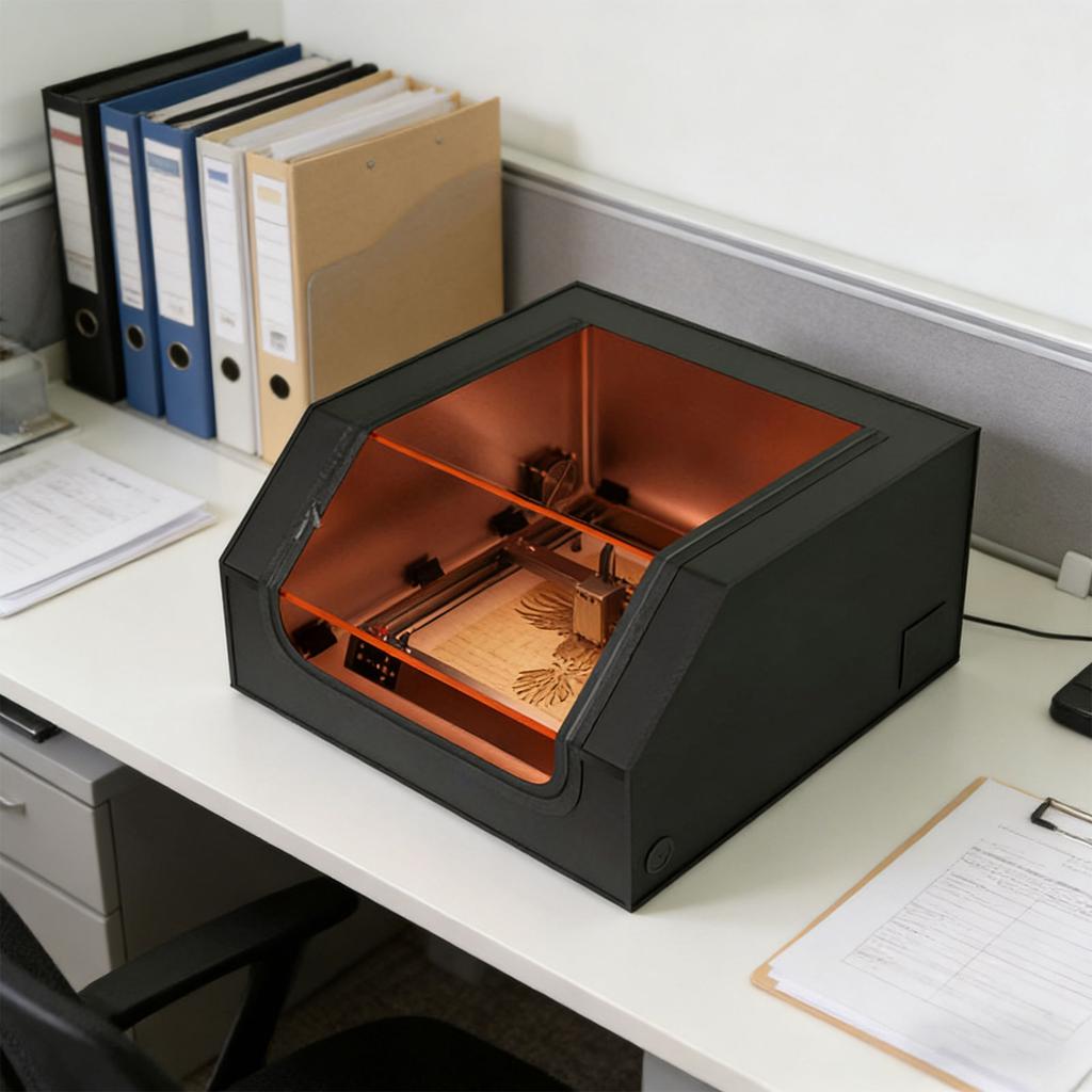 Durable Engraving Equipment Protective Unit Featuring View Panel And Combined Odor Extraction System