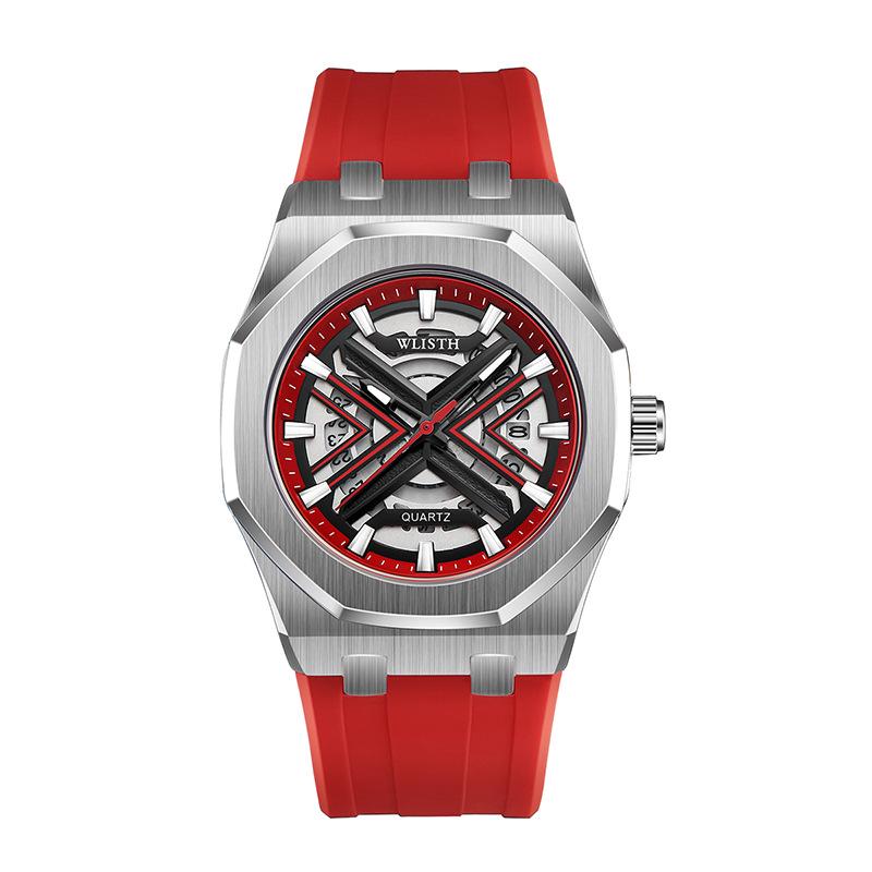 WOLIX Men s Large Dial Quartz Sports Watch - Luminous, Waterproof, Casual Fashion.