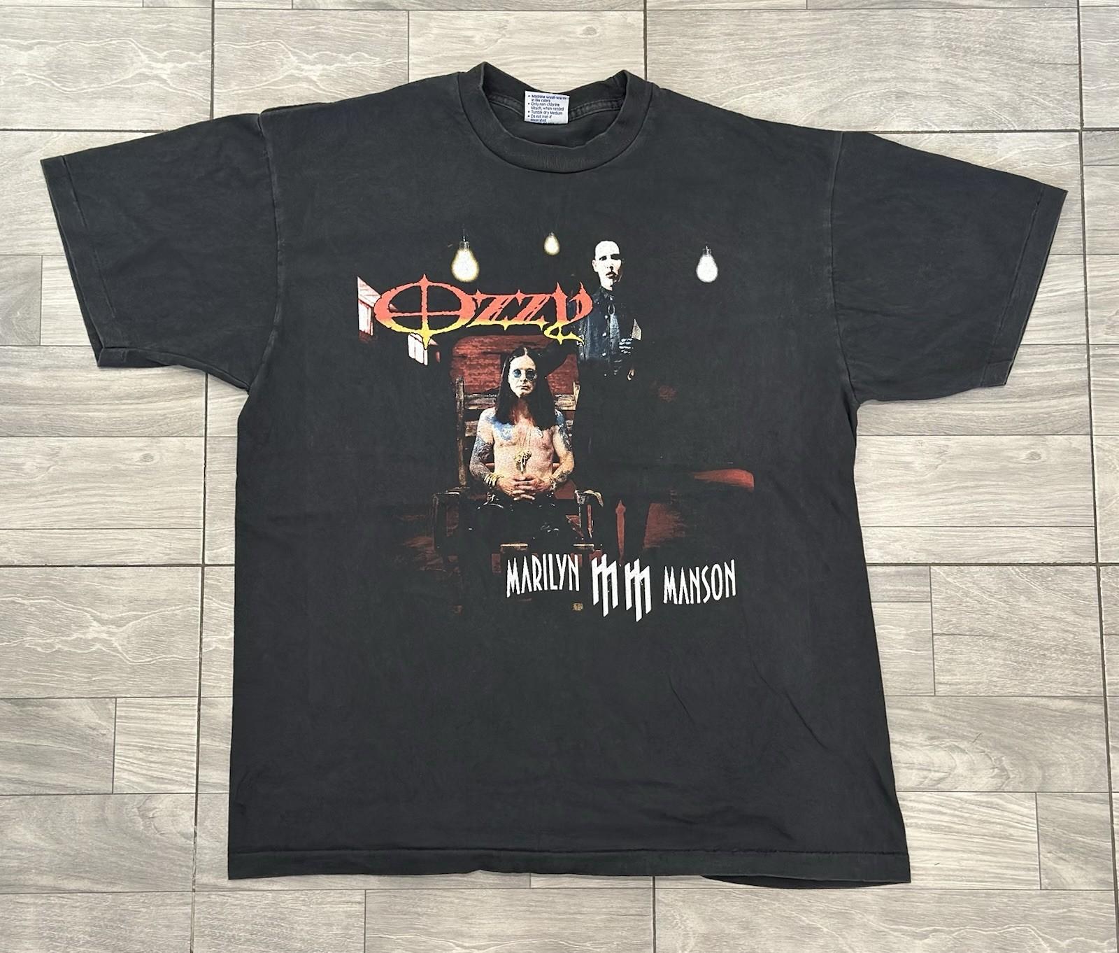 OZZY OBOURNE & MARILYN MANSON vintage 2003 OZZFEST t shirt Unisex T-Shirt M
