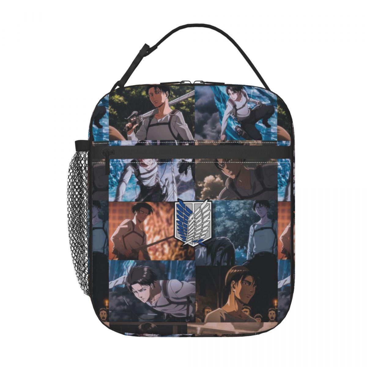 Custom Attackes On Titan Lunch Bag for Women Thermal Cooler Insulated Bento Box Office Picnic Travel Resuable Tote Bags One Size