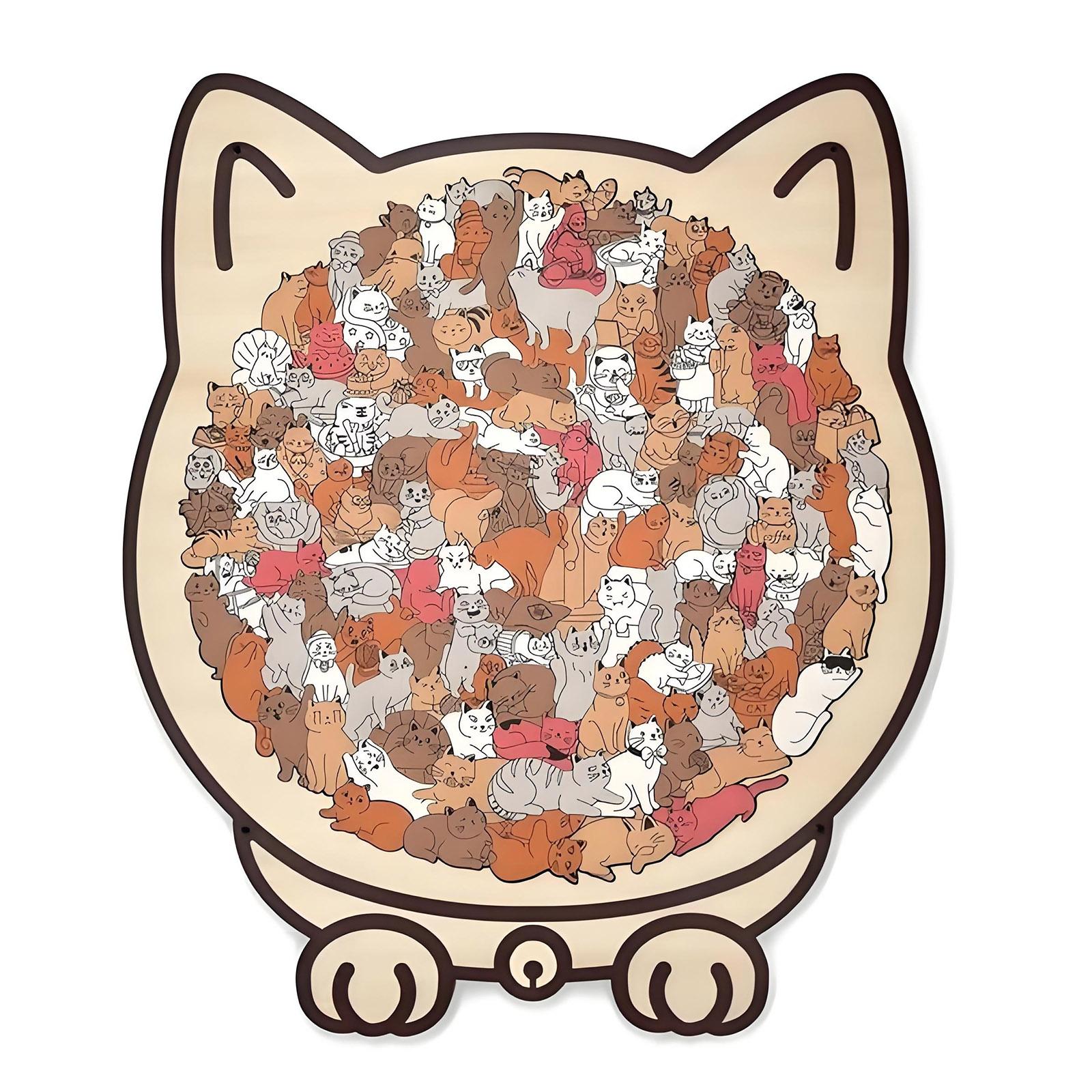 

Фигурный деревянный пазл Пазл Игрушка-пазл, Подарок для детей и друзей One Size