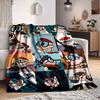 1pc Dexter's Lab Cozy Print Blanket Lightweight Warm Flannel Throw Blanket For Sofa, Bed, Living Room