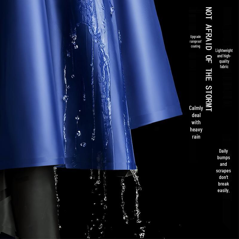 XL Electric Vehicle Raincoat: Anti-Downpour, Full Body Cover for Single/Double Riders, Pedal Motorbike Use