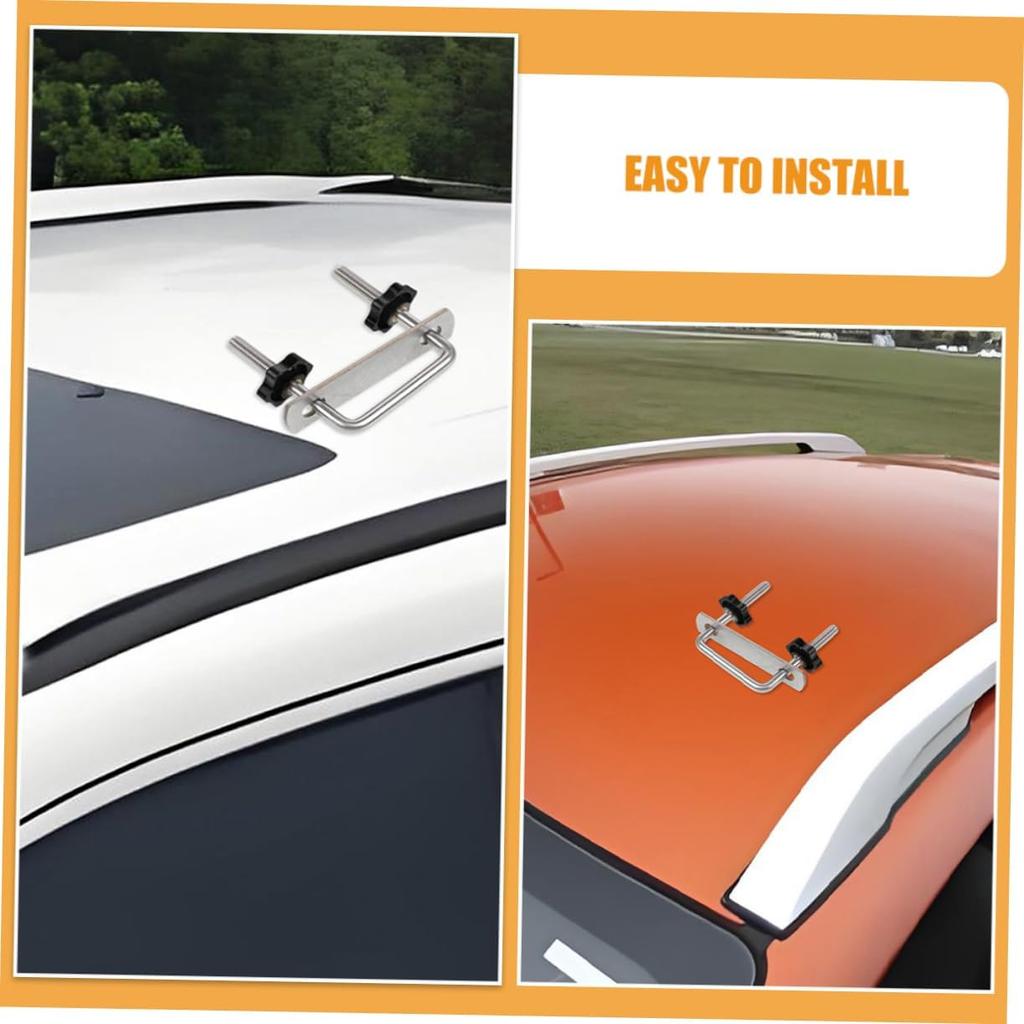 Universal Roof Rack Mount Bracket Sturdy U-Bolt Clamp for Car Topper Shovel Mount for Roof Racks