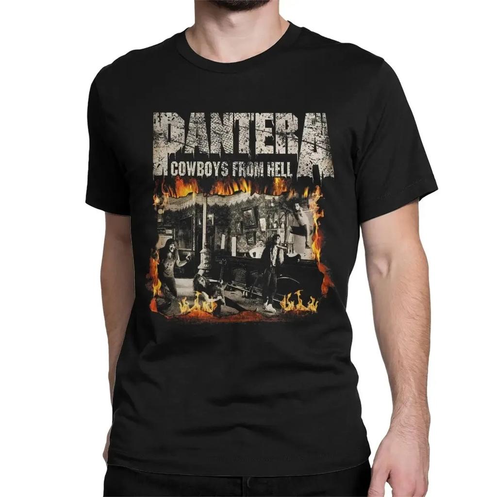 American Heavy Metal Band Pantera Poster Graphic Print Tshirt Men Women Crewneck Cotton Tee New  Harajuku Fashion Oversized Top