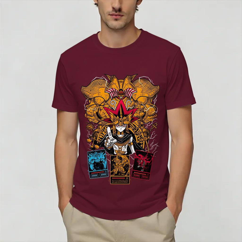 YuGiOh Card Unisexs T Shirts Novelty Tees Short Sleeve O Neck TShirts Cotton Birthday Gift Tops