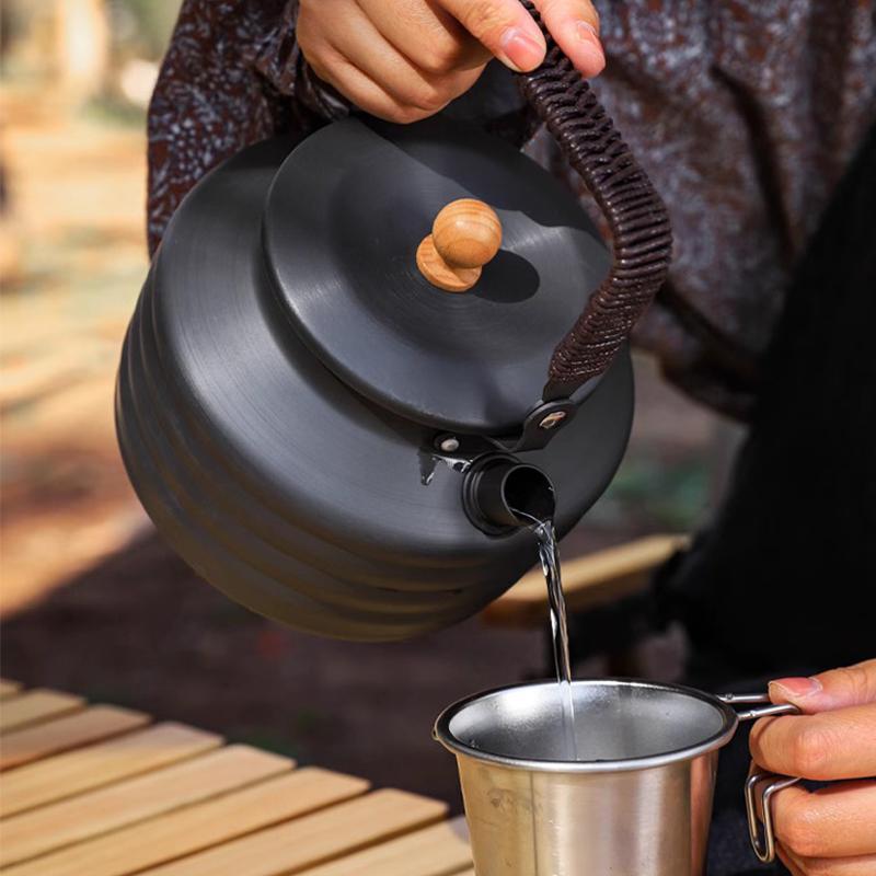 Large-capacity Portable Outdoor Camping Aluminum Alloy Kettle Coffee Pot Travel Kettle