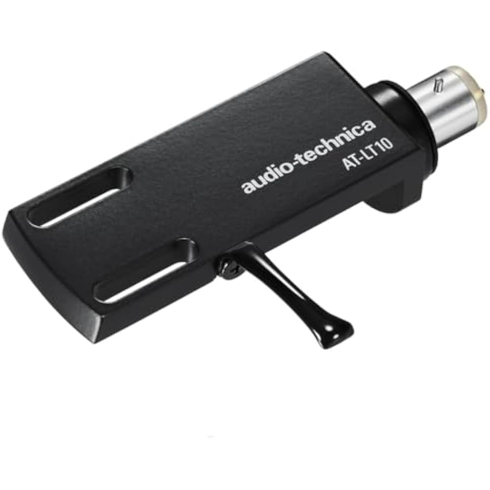 Audio-Technica AT-LT10 Headshell: Die-Cast Aluminum, Lightweight Design, Matte Black