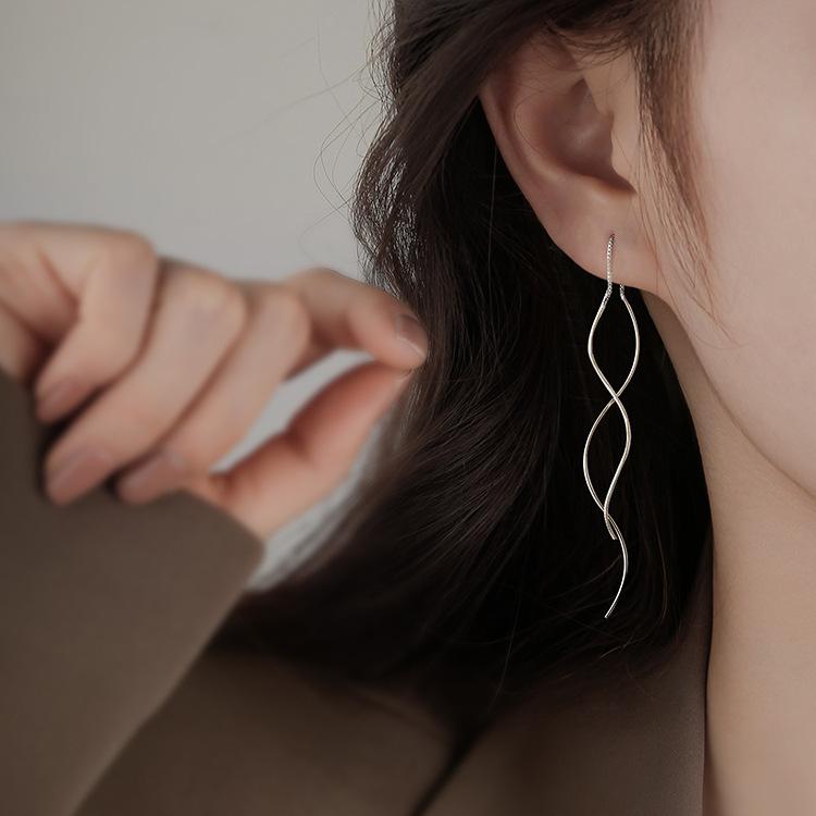 Wavy Ear Cuffs for Women Summer Slimming Face Trendy Earrings Unique Accessories