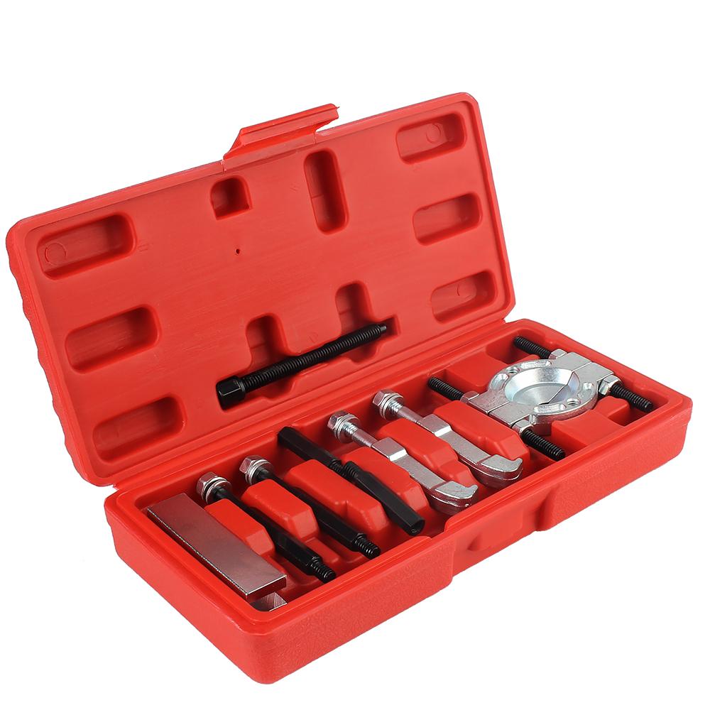 Bearing Separator and Puller Set with Red Case Bearing Removal Tool Set Bearing Separator Car Repair Tool Kit 9Pcs Professional