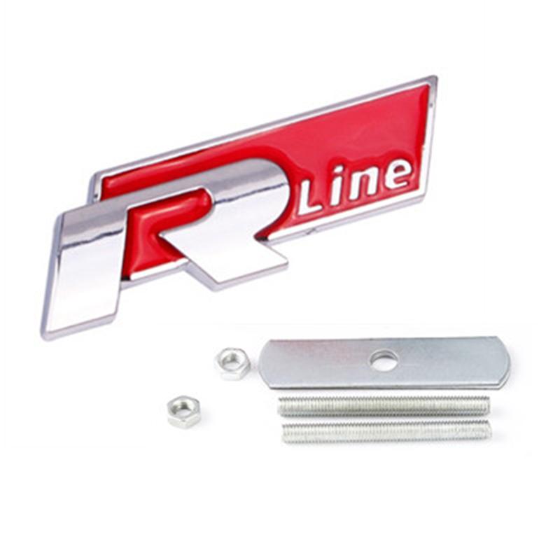 JPO1   3D Metal Car Grilles Emblem Auto Trunk Fender Mark Label Stickers For VW GTI Polo Golf Passat Tiguan Arteon Touareg CC Taigo GTE