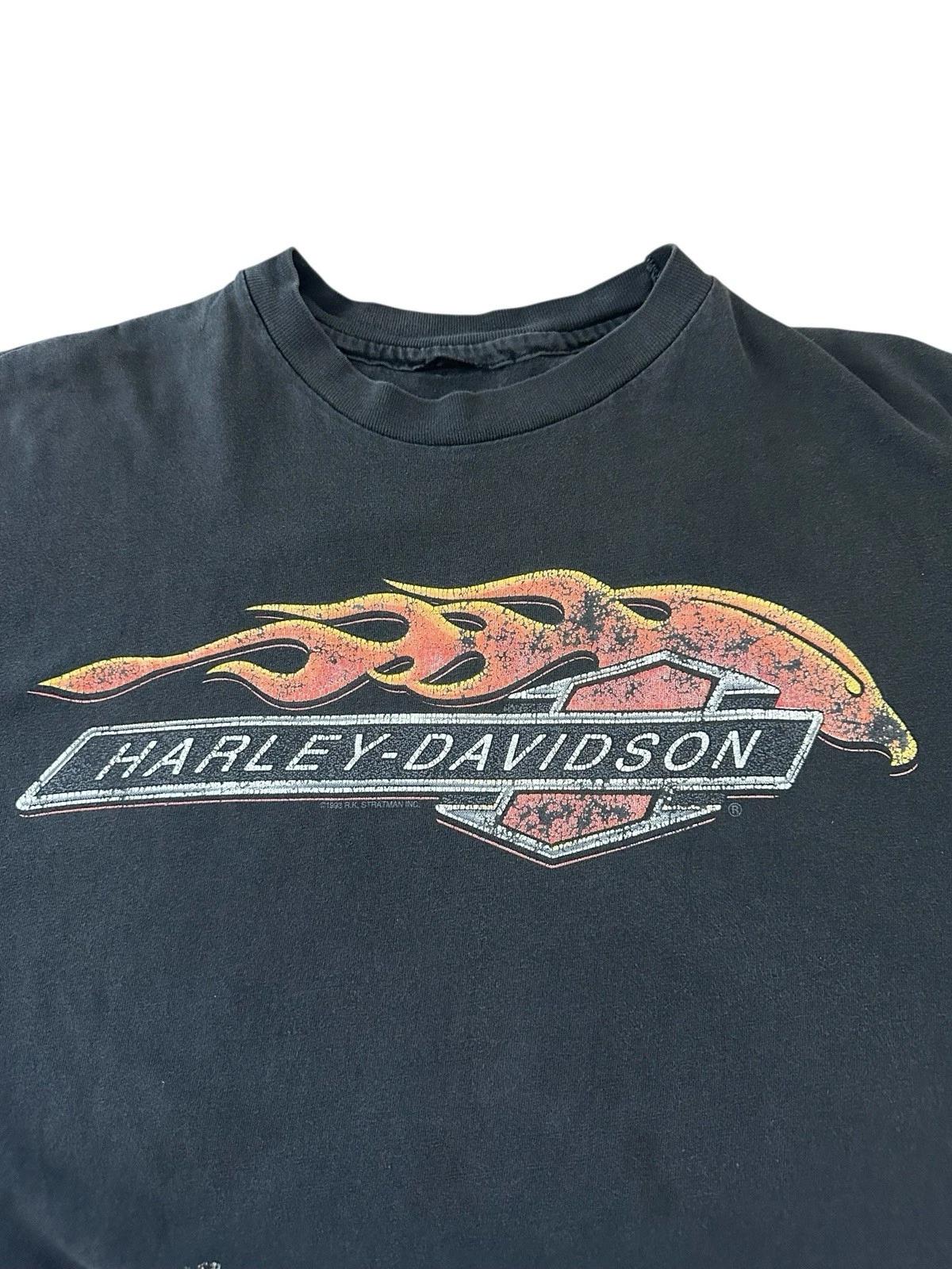 Vintage Harley Davidson T Shirt Men’s Large 90’s Patton Alabama Distressed Faded 4XL