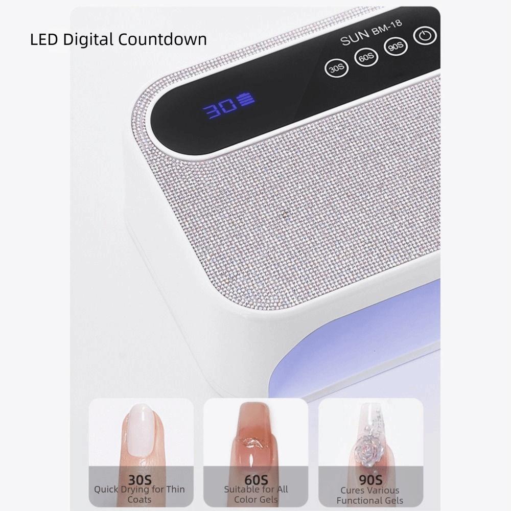 Portable Cordless UV Nail Lamp Rechargeable UV Light Nail Art Dryer UV LED Nail Light  Home Use
