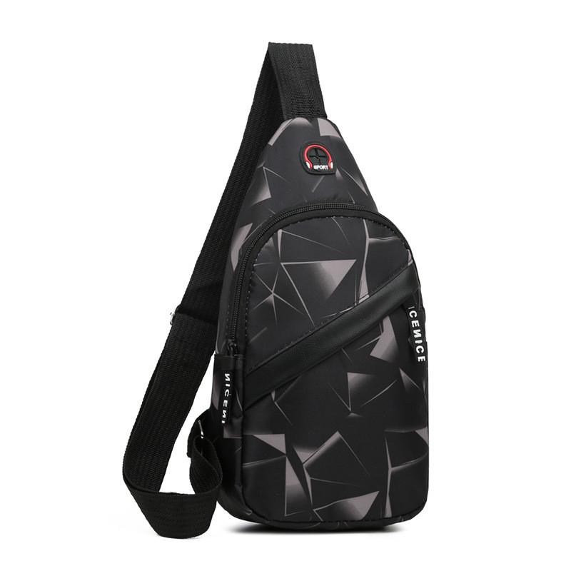 Oxford Fabric Men Chest Bag With Waterproof Construction For Casual Travel And Daily Use
