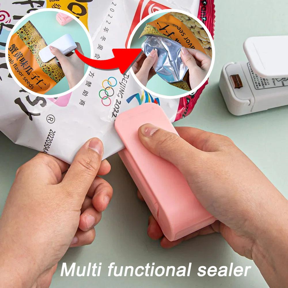 Mini Sealing Machine Heat Sealer Storage Bag Plastic Package Food Sealer Clip Bag Handheld Food Heat Sealer