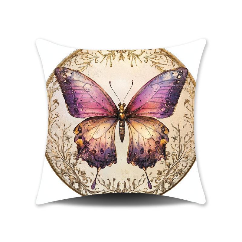 Moda Padrão Elefante Borboleta Capa de Almofada para Quarto Estampada Decoração de Casa Almofada Almofada de Sofá Capa de Almofada Presente