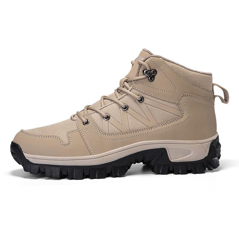 

Summer high-top outdoor shoes men s hiking shoes women s hiking shoes waterproof and non-slip sports shoes breathable 38 хакі