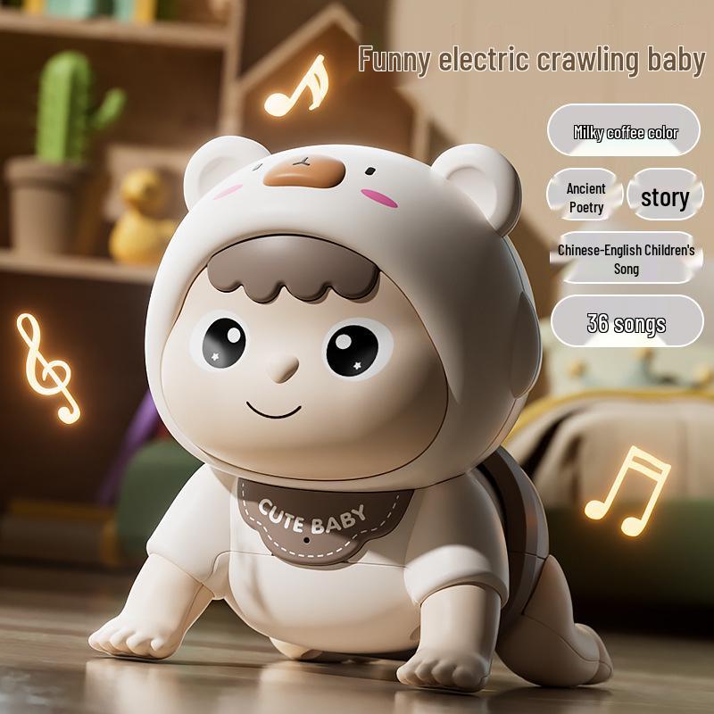 Electric Educational Baby Toys for Crawling & Head Lifting Practice - Ages 0-1