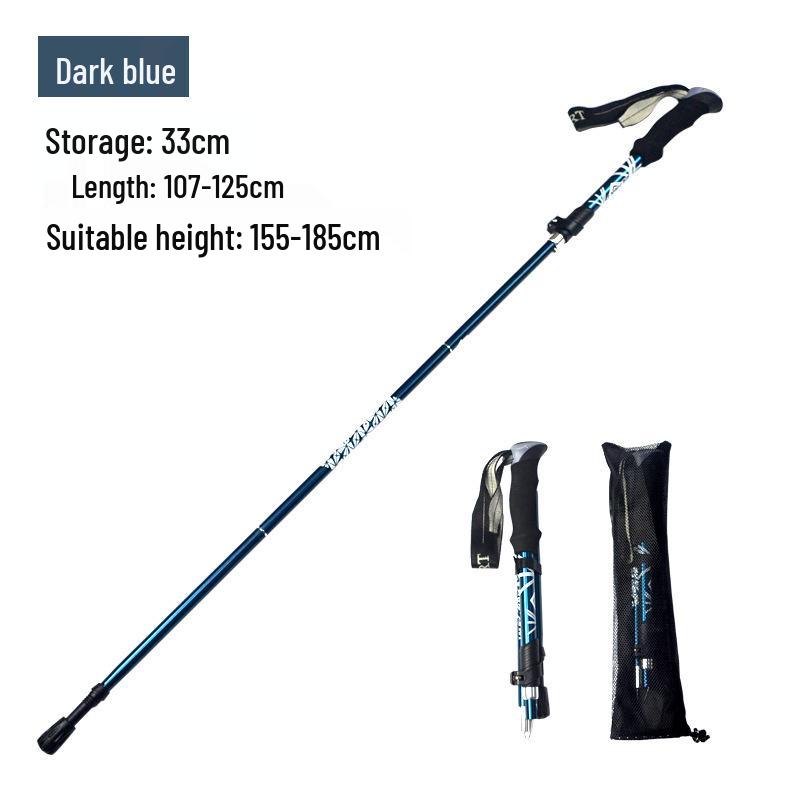 

Легкие телескопические алюминиевые палки для пеших походов и треккинга - Складная конструкция для альпинизма и ходьбы на открытом воздухе