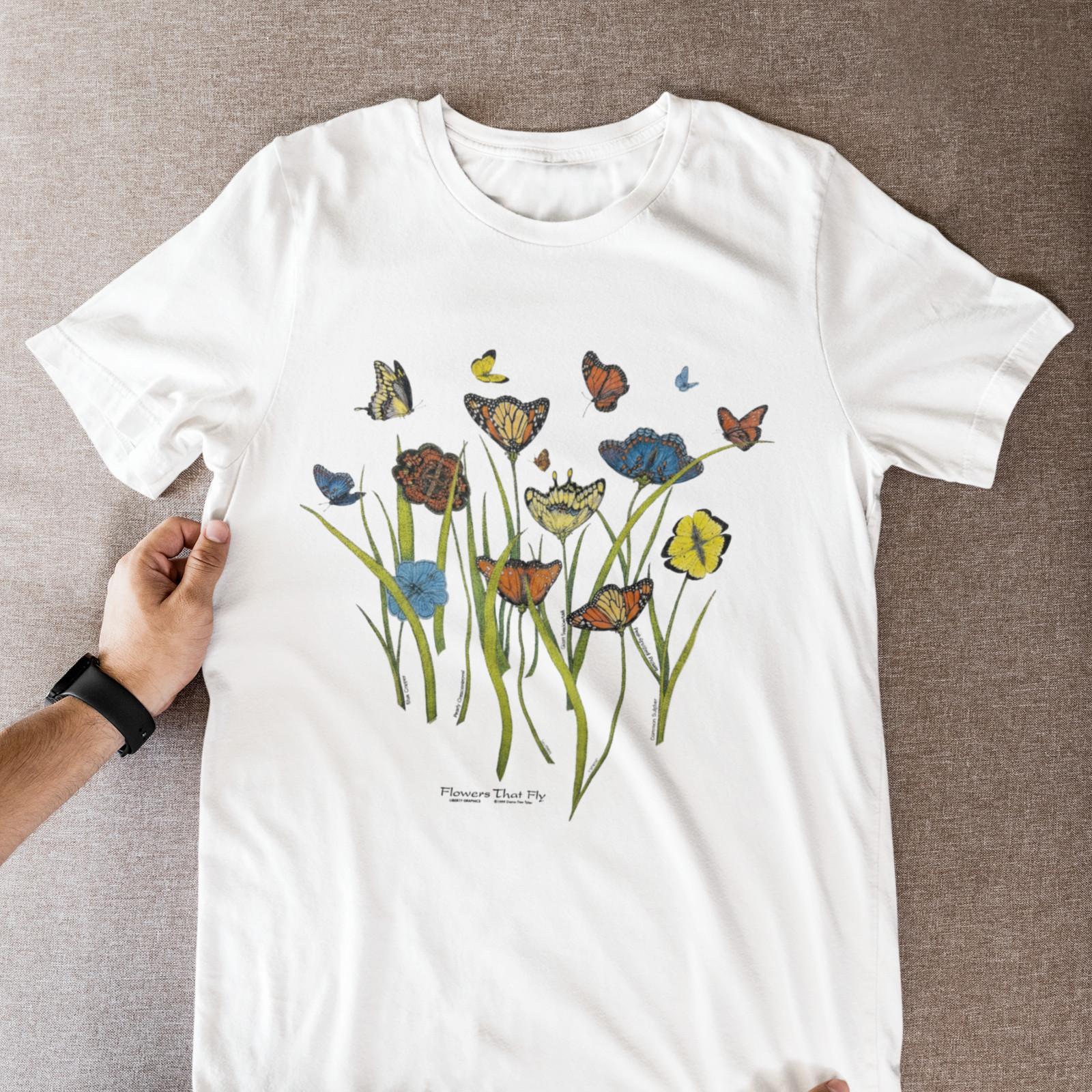 California Wildflowers Mt Diablo T-Shirt – Vintage Botanical Floral Graphic Tee M