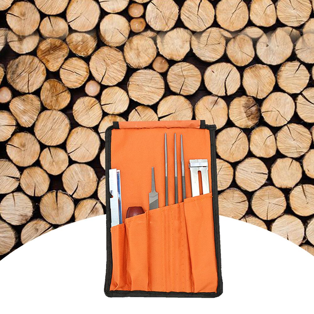 8 PCS Chainsaw Sharpener File Kit Hand Tool for Sharpening Electric Chain Saw Includes 5 32 3 16 7 32 Inch Round File,