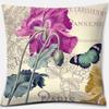 Vintage Flower Pattern Decorative Pillowcase Cushion Pillowcase Bedding Decoration